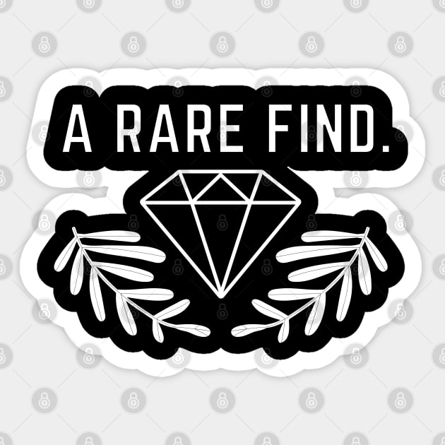 A rare find like a diamond. Sticker by Lizzy Marie